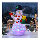 150Cm Inflatable Snowman With Led Lights For Christmas Decoration