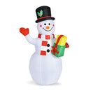 150Cm Inflatable Snowman With Led Lights For Christmas Decoration