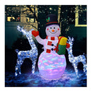 150Cm Inflatable Snowman With Led Lights For Christmas Decoration