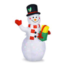 150Cm Inflatable Snowman With Led Lights For Christmas Decoration