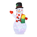 150Cm Inflatable Snowman With Led Lights For Christmas Decoration