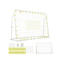 2 In 1 Kids Soccer Rebounder And Goal With Rebound Net And Soccer Net
