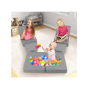 8 Piece Modular Kids Sofa Play Couch Climb Playset With Covers