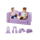 8 Piece Modular Kids Sofa Play Couch Climb Playset With Covers