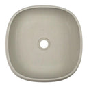 Solid Limestone Square Basin Matte Stone Finish Above Counter Top 440mm