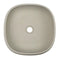 Solid Limestone Square Basin Matte Stone Finish Above Counter Top 440mm