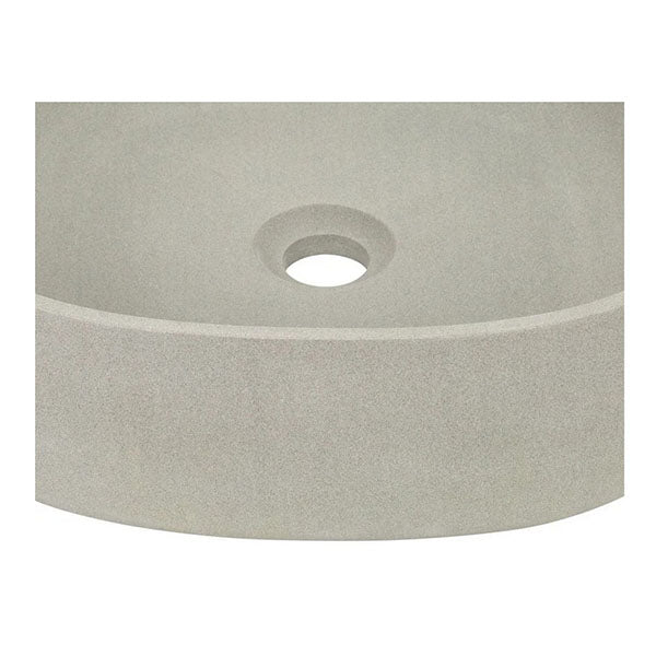 Solid Limestone Square Basin Matte Stone Finish Above Counter Top 440mm