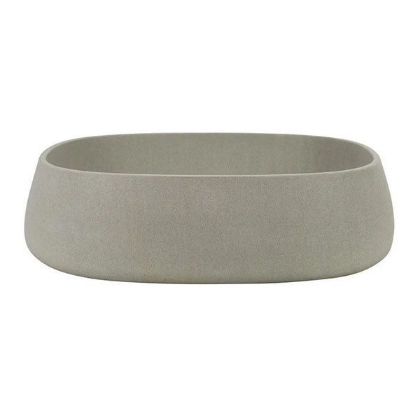 Solid Limestone Square Basin Matte Stone Finish Above Counter Top 440mm