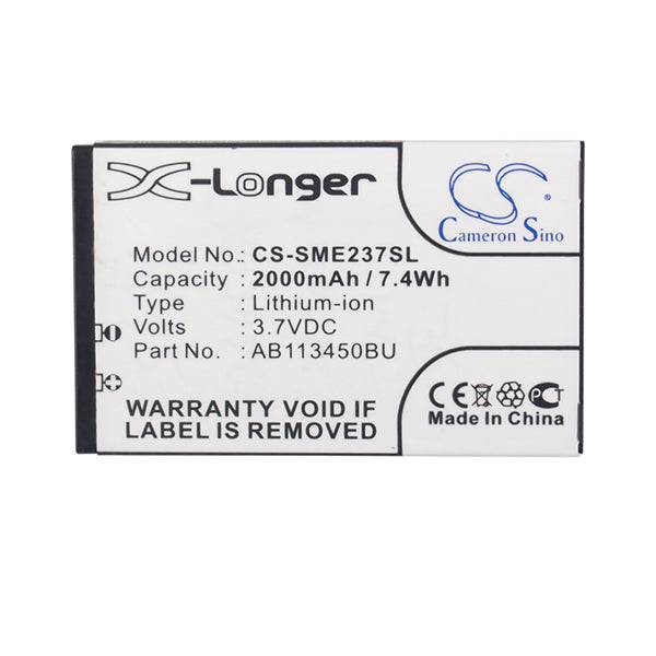 Cameron Sino Cs Sme237Sl 2000Mah Battery For Samsung E2370 Solid Phone