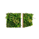 2 Pack Square Framed Artificial Foliage Wall Art For Balcony Home