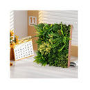 2 Pack Square Framed Artificial Foliage Wall Art For Balcony Home