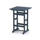 Square Bar Table With Slatted Tabletop