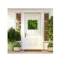 2 Pack Square Framed Artificial Foliage Wall Art For Balcony Home