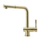 Sigge Stainless Steel Kitchen Mixer Tap With Pull Out Brushed Brass