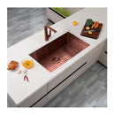 Stainless Steel Kitchen Sink 762mm Single Rose Gold