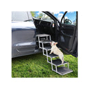 6 Steps Dog Ramp Adjustable Height Black