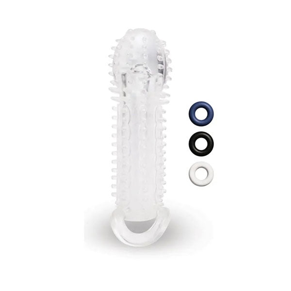 Size Up See Thru Stretch Penis Extender Clear Penis Extension Sleeve