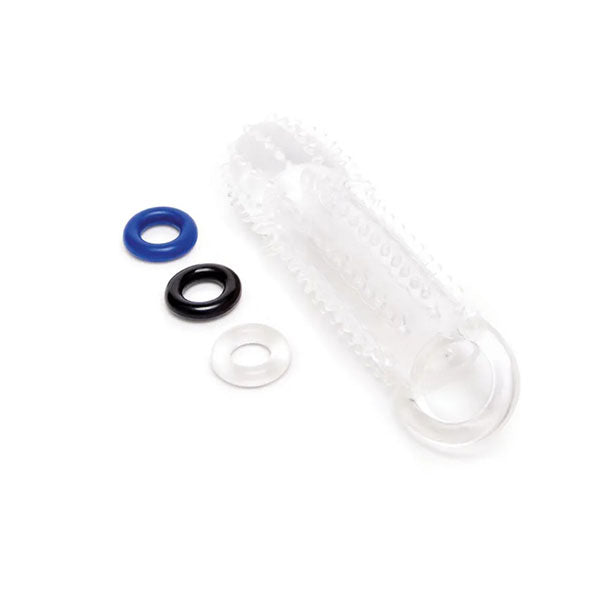 Size Up See Thru Stretch Penis Extender Clear Penis Extension Sleeve