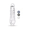 Size Up 1 Inch See Thru Stretch Penis Extender Clear Penis Sleeve