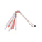Sex And Mischief Peaches N Creame Stripe Peach 80 Cm Flogger Whip