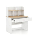 Kids Wooden Study Desk With Hutch And Drawer