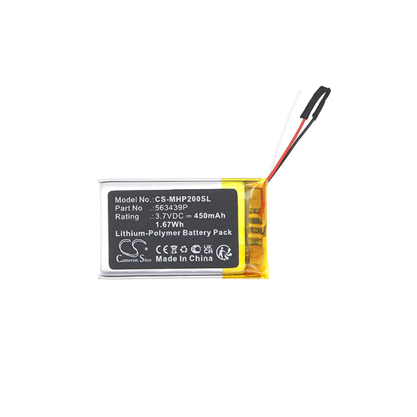 Cameron Sino Cs Mhp200Sl 450Mah Battery For Microsoft Headset