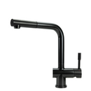 Sigge Stainless Steel Kitchen Mixer Tap With Pull Out Satin Black Finish