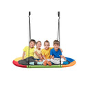 Flying Oval Tree Swing Set With Adjustable Ropes For Outdoor