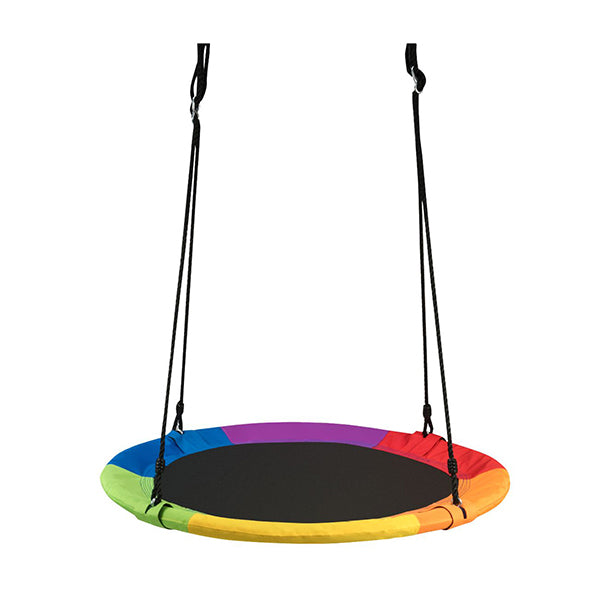 Adjustable Flying Saucer Tree Swing With Multiple Functions For Kids