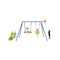 4 In 1 Swing Set Metal Playset With Slide Basketball Hoop