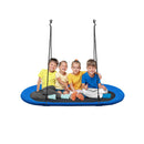 Flying Oval Tree Swing Set With Adjustable Ropes For Outdoor