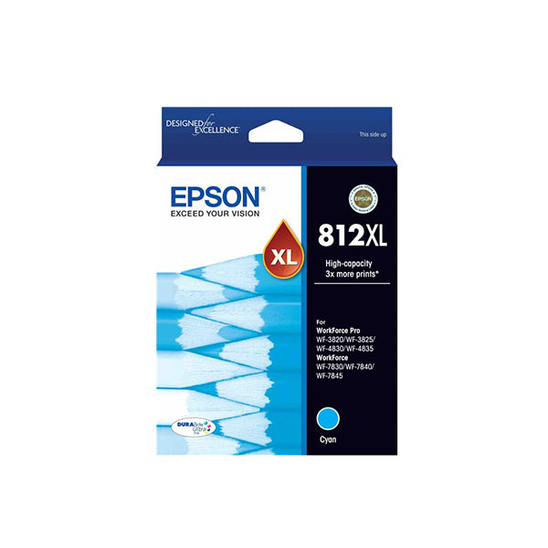 812Xl High Capacity Capacity Durabrite Ultra  Cyan Ink Cartridge