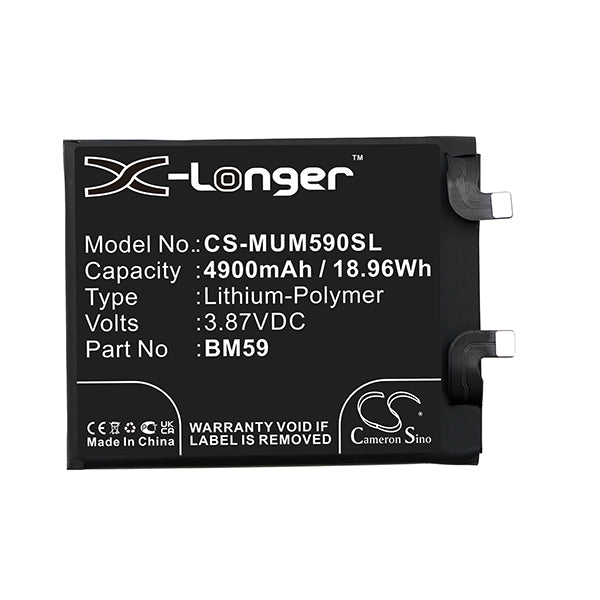 Cameron Sino Cs Mum590sl 4900mah Battery For Xiaomi 11t Mobile