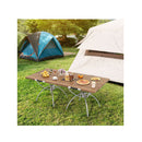 2 Pack Folding Camping Table Extendable Lightweight Picnic Table
