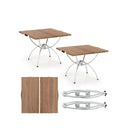 2 Pack Folding Camping Table Extendable Lightweight Picnic Table