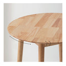 100Cm Wooden Round Dining Table For Kitchen Cafe Restaurant