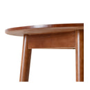 100Cm Wooden Round Dining Table For Kitchen Cafe Restaurant