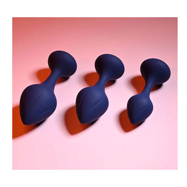 Playboy Pleasure Tail Trainer Black Butt Plugs Set Of 3 Sizes