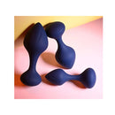 Playboy Pleasure Tail Trainer Black Butt Plugs Set Of 3 Sizes