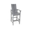 Outdoor Tall Adirondack Chair Bar Stool With Backrest And Footrest