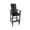 Outdoor Tall Adirondack Chair Bar Stool With Backrest And Footrest