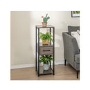 2 Pack 3 Tier Tall Metal Plant Stand With Drawer Grey