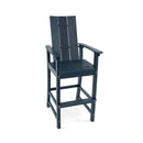 Outdoor Tall Adirondack Chair Bar Stool With Backrest And Footrest