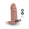 Size Up Vibrating 1 Inch Penis Extender Ball Tan Vibrating Sleeve