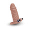 Size Up Vibrating 1 Inch Penis Extender Ball Tan Vibrating Sleeve