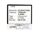 Cameron Sino Cs Eac155Sl 1200Mah Battery For Emporia Telme C155 Phone