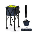 Foldable Tennis Ball Cart With Wheels And Removable Bag