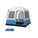 5 Person Camping Tent Waterproof With Mesh Door And Carrying Bag