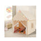 Kids Playhouse Tent With Washable Mat For Boys And Girls Beige