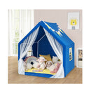 Large Play Tent With Washable Cotton Mat And Star Lights For Kids